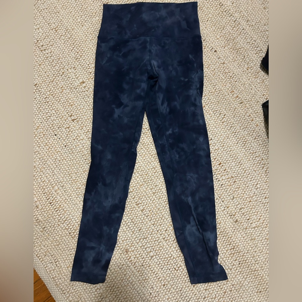 Blue/Navy Lululemon Tie Dye leggings